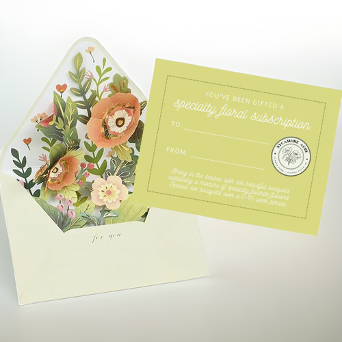 Fall Dahlia Bouquet Subscription ( 5 Bouquets)